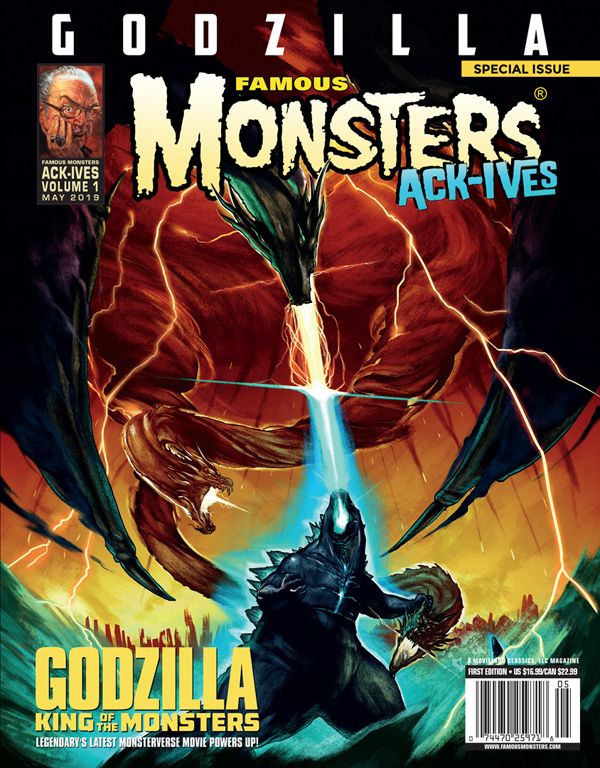 FAMOUS MONSTERS ACKIVES magazine side cover Issue 1  May 2019