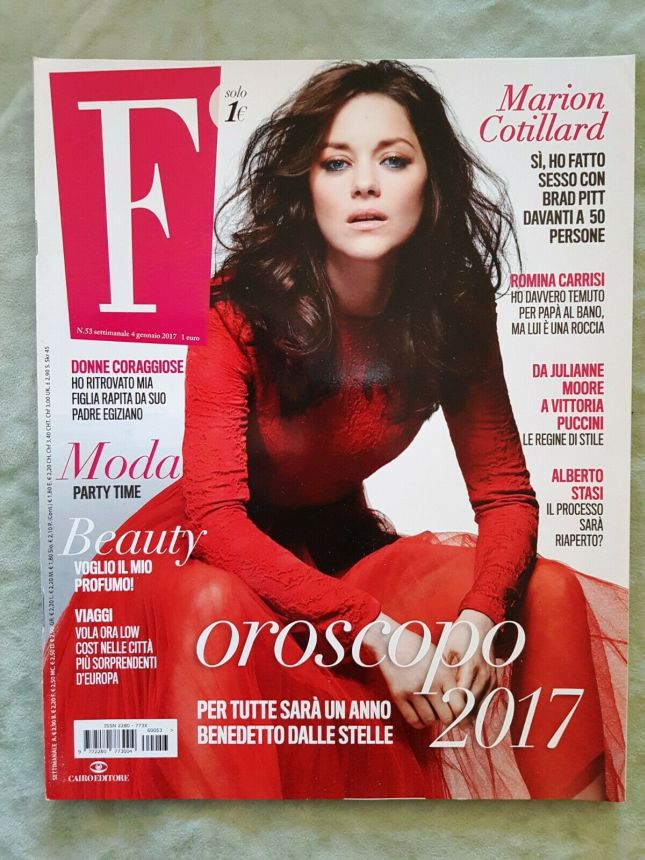 F MAGAZINE magazine side cover Issue 53 4 January 2017