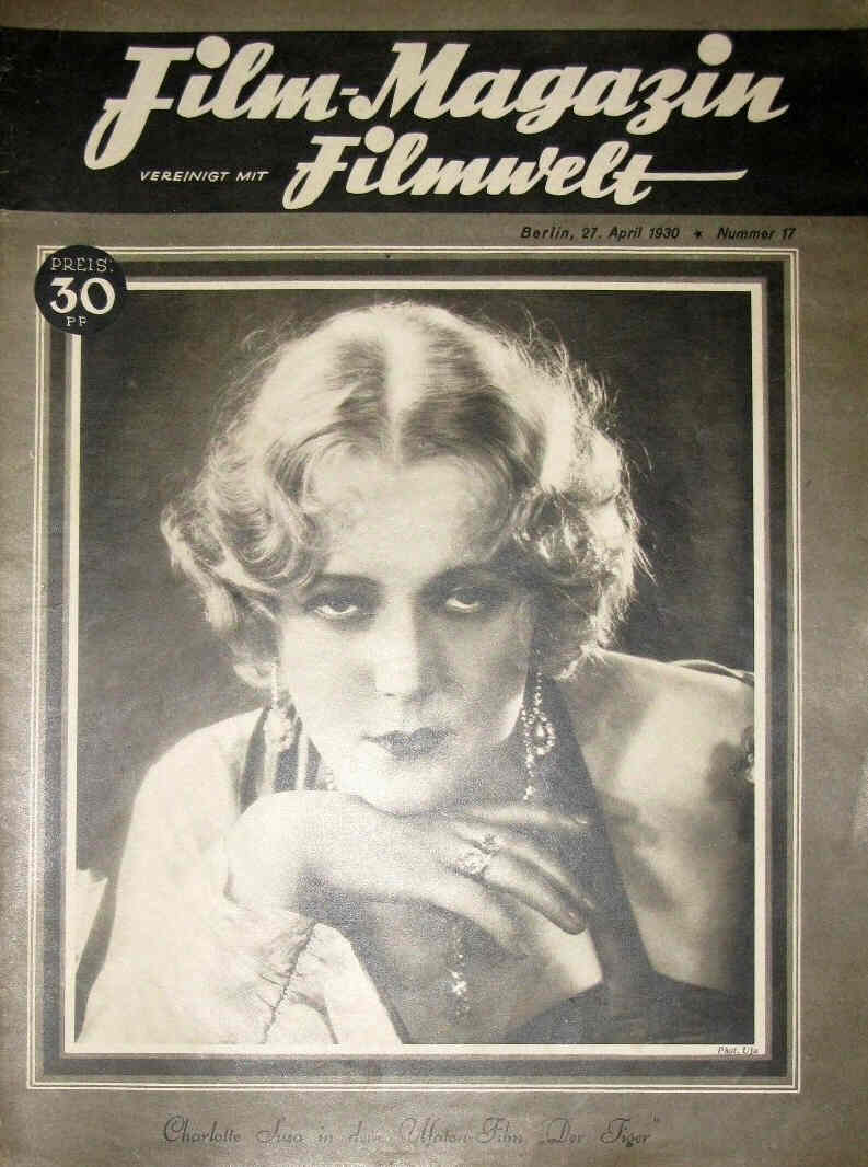 FILM-MAGAZIN magazine side cover Issue 17 27 April 1930