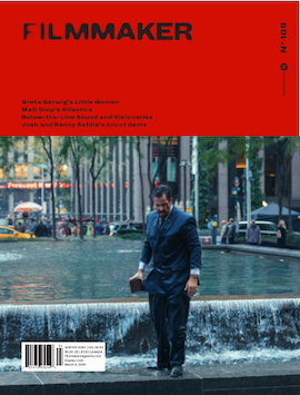 FILMMAKER magazine side cover Issue 109 Winter 2019