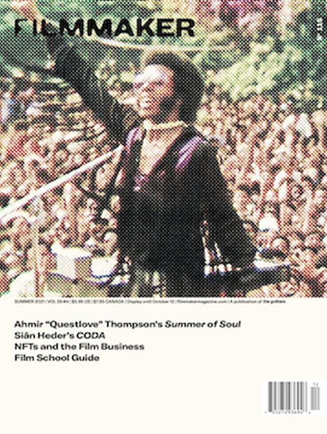 FILMMAKER magazine side cover Issue 115 Summer 2021