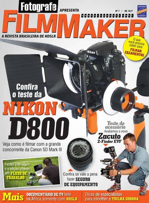 FOTOGRAFE FILMMAKER magazine side cover Issue 7 January/February 2013