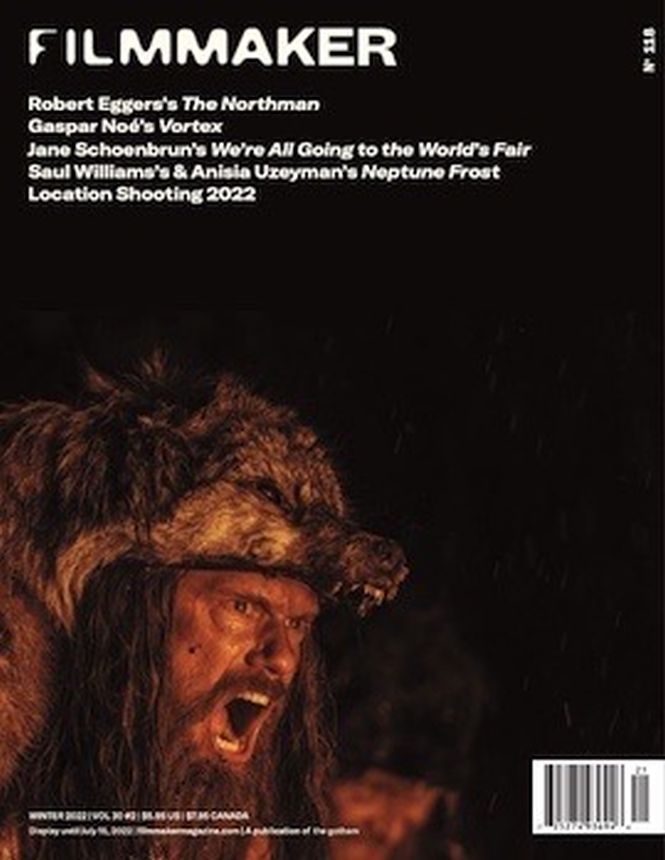 FILMMAKER magazine side cover Issue 118 Spring 2022