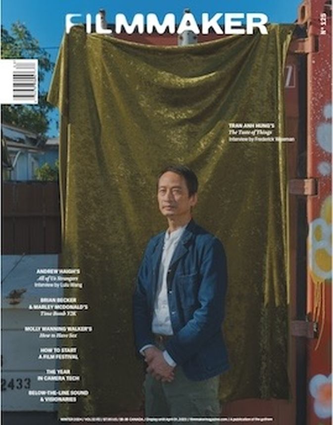 FILMMAKER magazine side cover Issue 125 Winter 2023