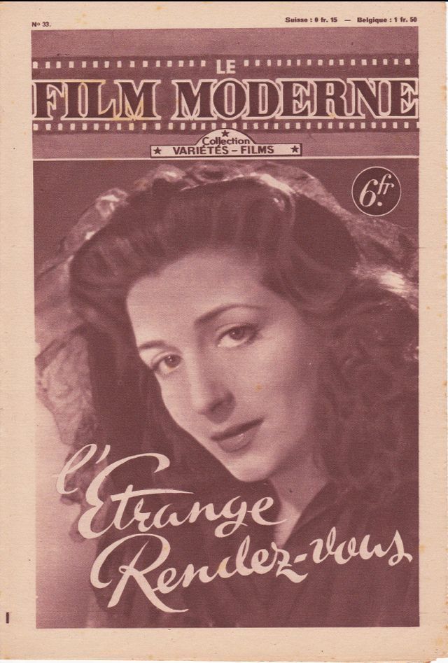 FILM MODERNE | LE magazine side cover Issue 33  1948