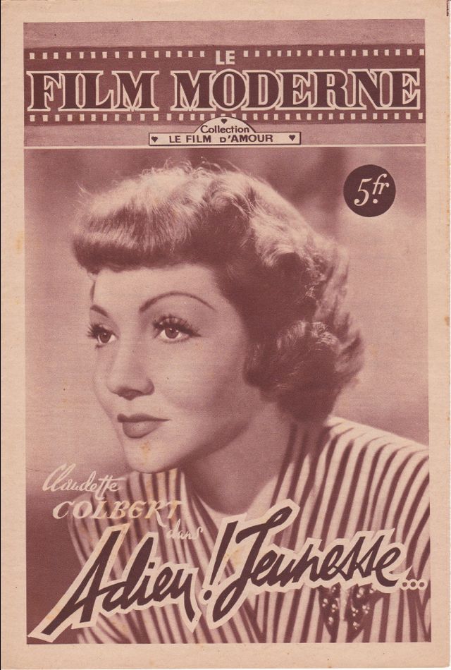 FILM MODERNE | LE magazine side cover Issue 11 15 July 1947