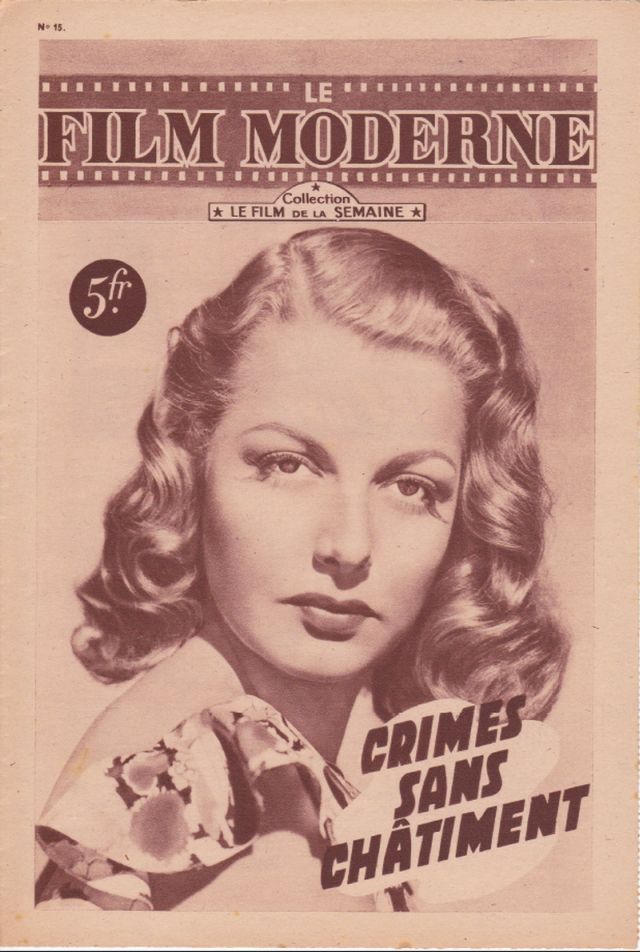 FILM MODERNE | LE magazine side cover Issue 15  1947