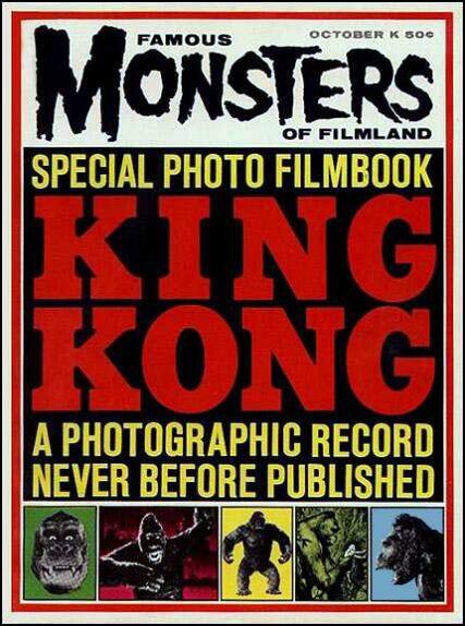 FAMOUS MONSTERS OF FILMLAND magazine side cover Issue 25 October 1963