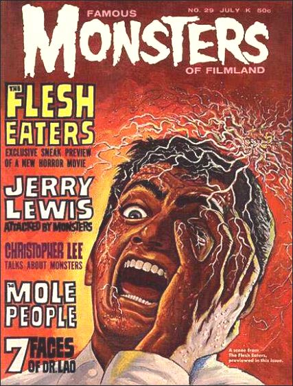 FAMOUS MONSTERS OF FILMLAND magazine side cover Issue 29 July 1964