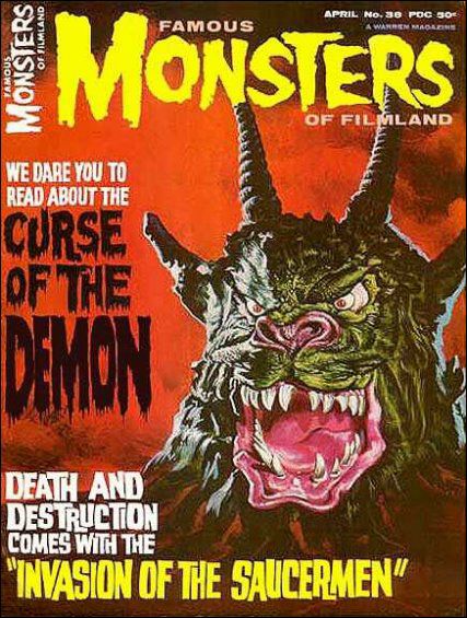 FAMOUS MONSTERS OF FILMLAND magazine side cover Issue 38 April 1966