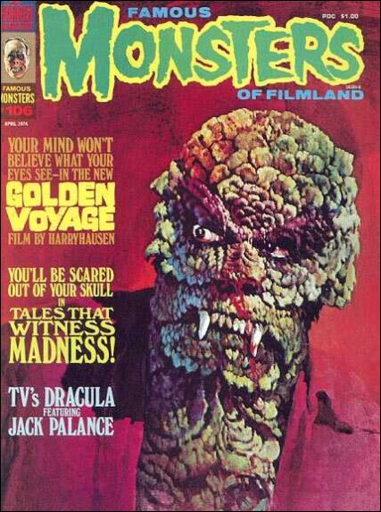 FAMOUS MONSTERS OF FILMLAND magazine side cover Issue 106  1974
