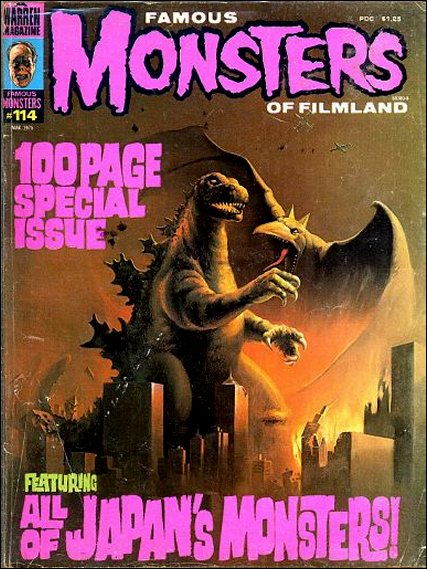 FAMOUS MONSTERS OF FILMLAND magazine side cover Issue 114  1975