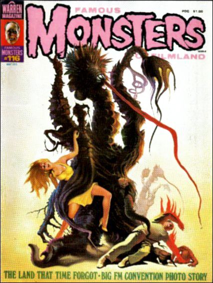 FAMOUS MONSTERS OF FILMLAND magazine side cover Issue 116  1975