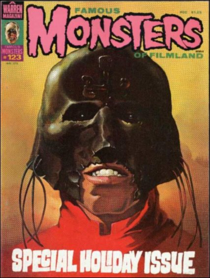 FAMOUS MONSTERS OF FILMLAND magazine side cover Issue 123  1976