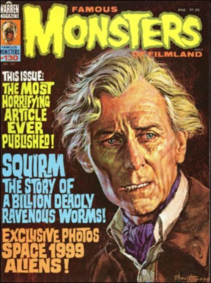 FAMOUS MONSTERS OF FILMLAND magazine side cover Issue 130  1977