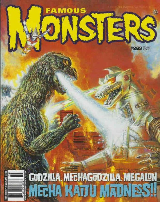 FAMOUS MONSTERS OF FILMLAND magazine side cover Issue 269 September/October 2013