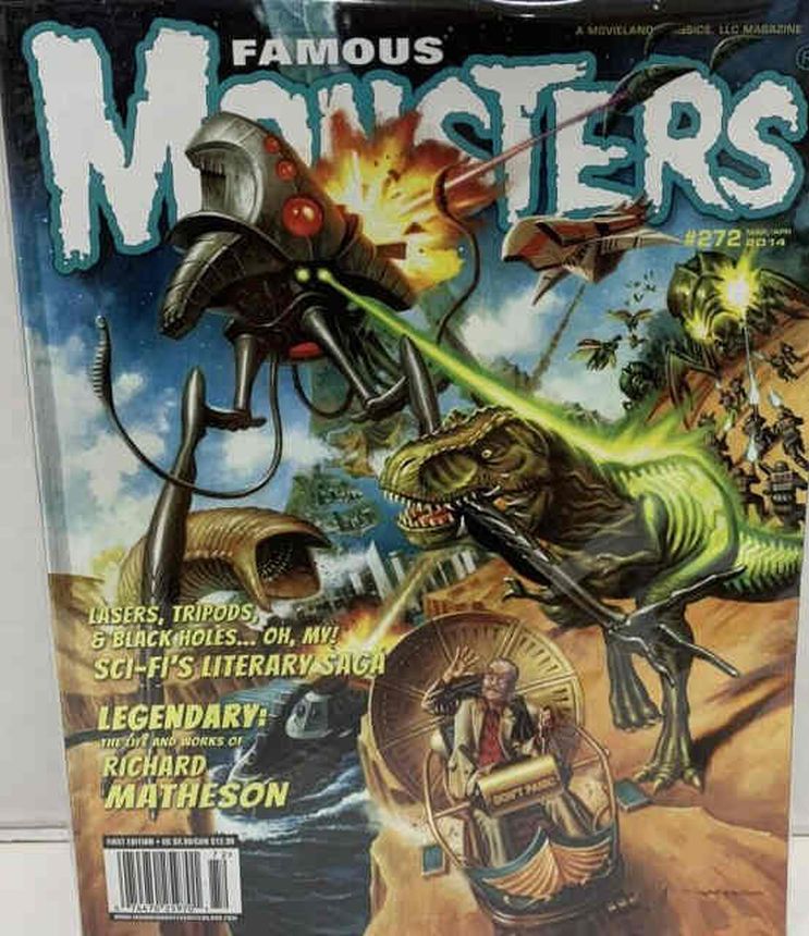 FAMOUS MONSTERS OF FILMLAND magazine side cover Issue 272 March/April 2014