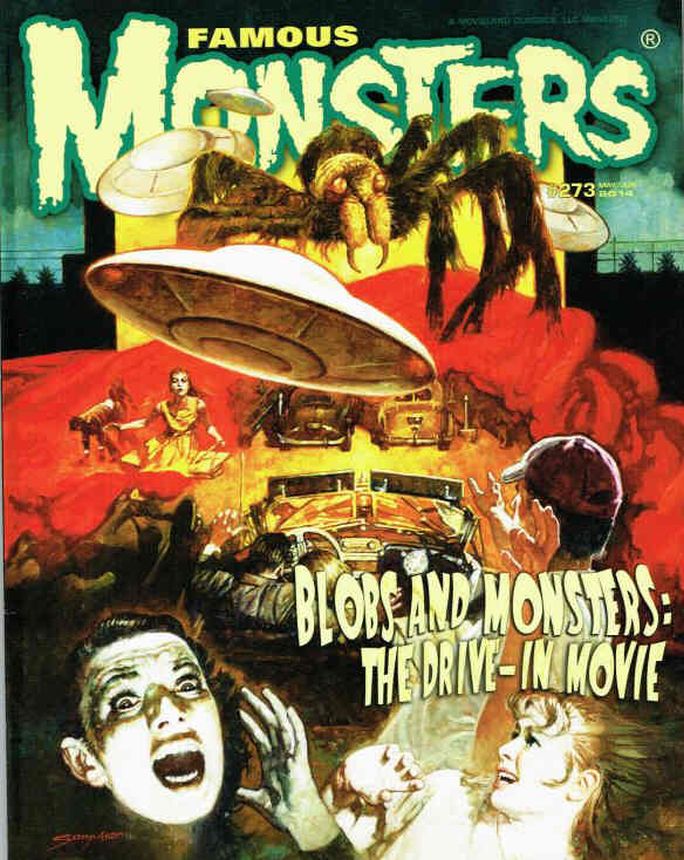 FAMOUS MONSTERS OF FILMLAND magazine side cover Issue 273 May/June 2014