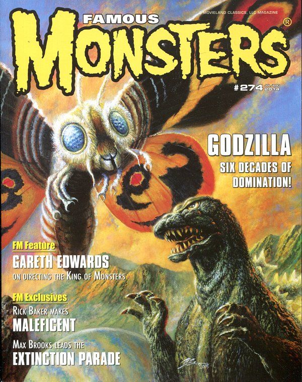 FAMOUS MONSTERS OF FILMLAND magazine side cover Issue 274 July/August 2014