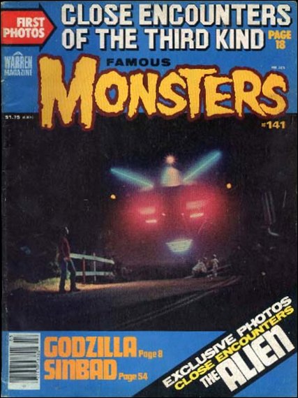 FAMOUS MONSTERS OF FILMLAND magazine side cover Issue 141 March 1978