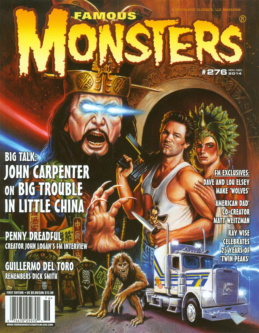 FAMOUS MONSTERS OF FILMLAND magazine side cover Issue 276 November/December 2014