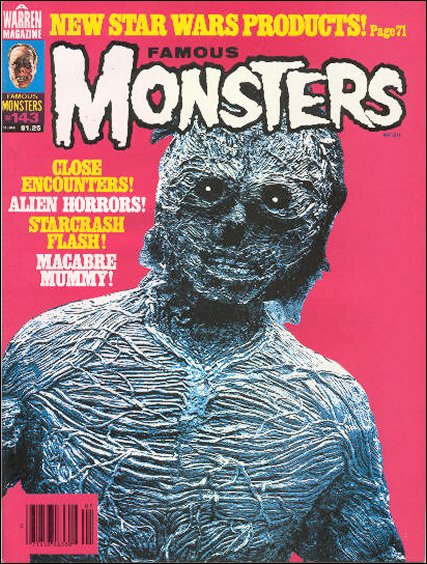 FAMOUS MONSTERS OF FILMLAND magazine side cover Issue 143 May 1978