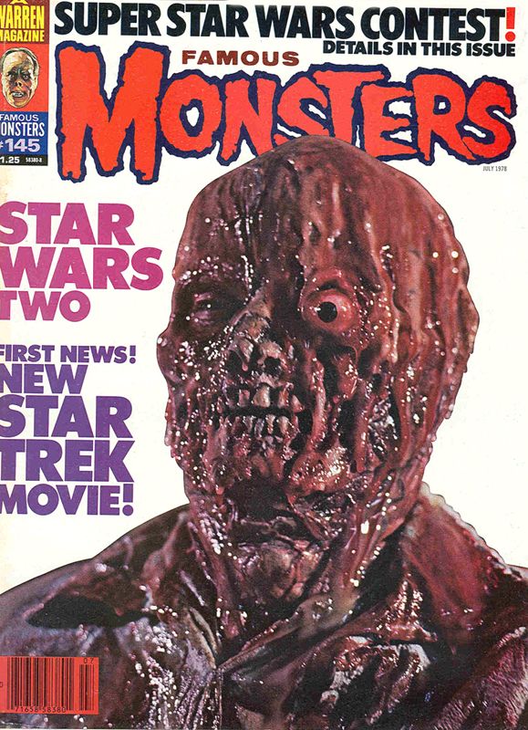 FAMOUS MONSTERS OF FILMLAND magazine side cover Issue 145 July 1978