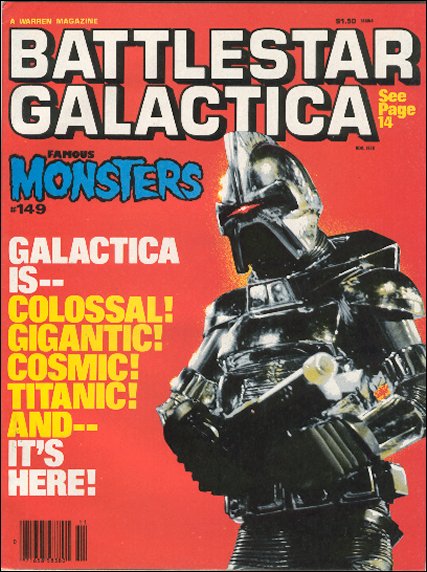 FAMOUS MONSTERS OF FILMLAND magazine side cover Issue 149 November 1978