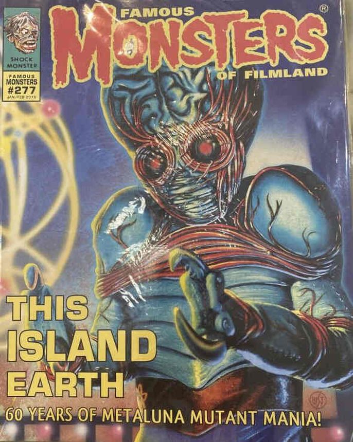 FAMOUS MONSTERS OF FILMLAND magazine side cover Issue 277 January/February 2015