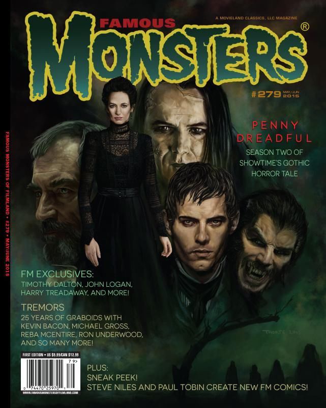 FAMOUS MONSTERS OF FILMLAND magazine side cover Issue 279 May/June 2015