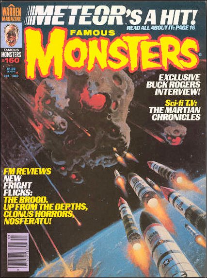 FAMOUS MONSTERS OF FILMLAND magazine side cover Issue 160 January 1980