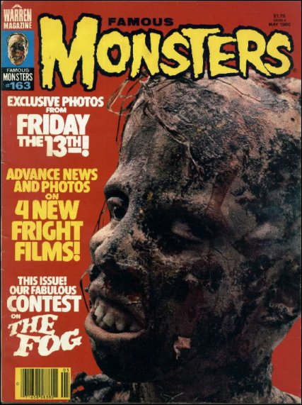 FAMOUS MONSTERS OF FILMLAND magazine side cover Issue 163 May 1980