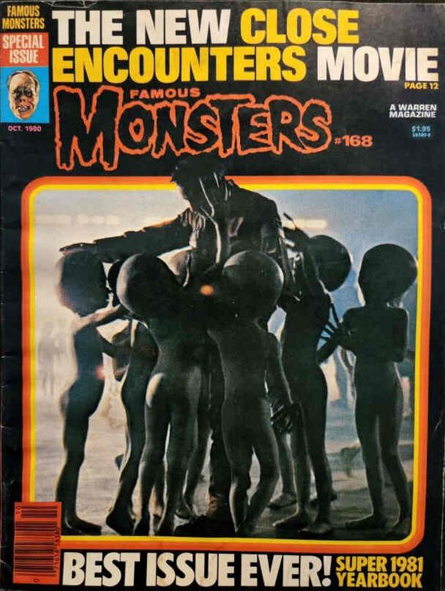 FAMOUS MONSTERS OF FILMLAND magazine side cover Issue 168 October 1980