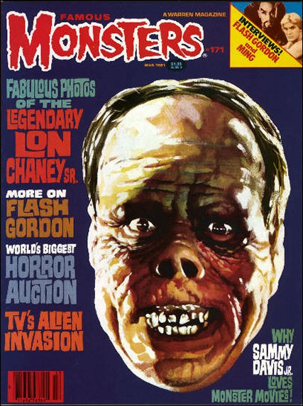 FAMOUS MONSTERS OF FILMLAND magazine side cover Issue 171  1981