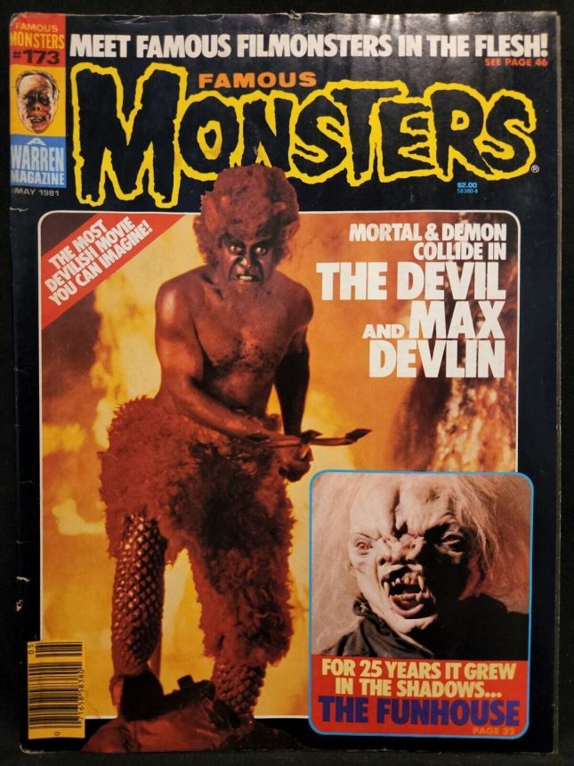 FAMOUS MONSTERS OF FILMLAND magazine side cover Issue 173 May 1981