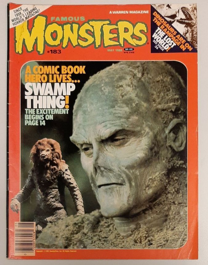 FAMOUS MONSTERS OF FILMLAND magazine side cover Issue 183 May 1982