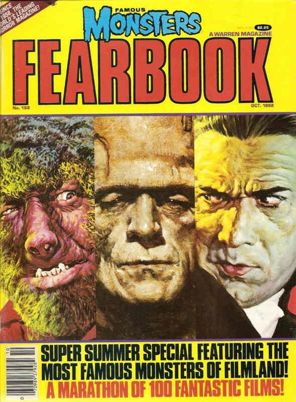 FAMOUS MONSTERS OF FILMLAND magazine side cover Issue 188 October 1982