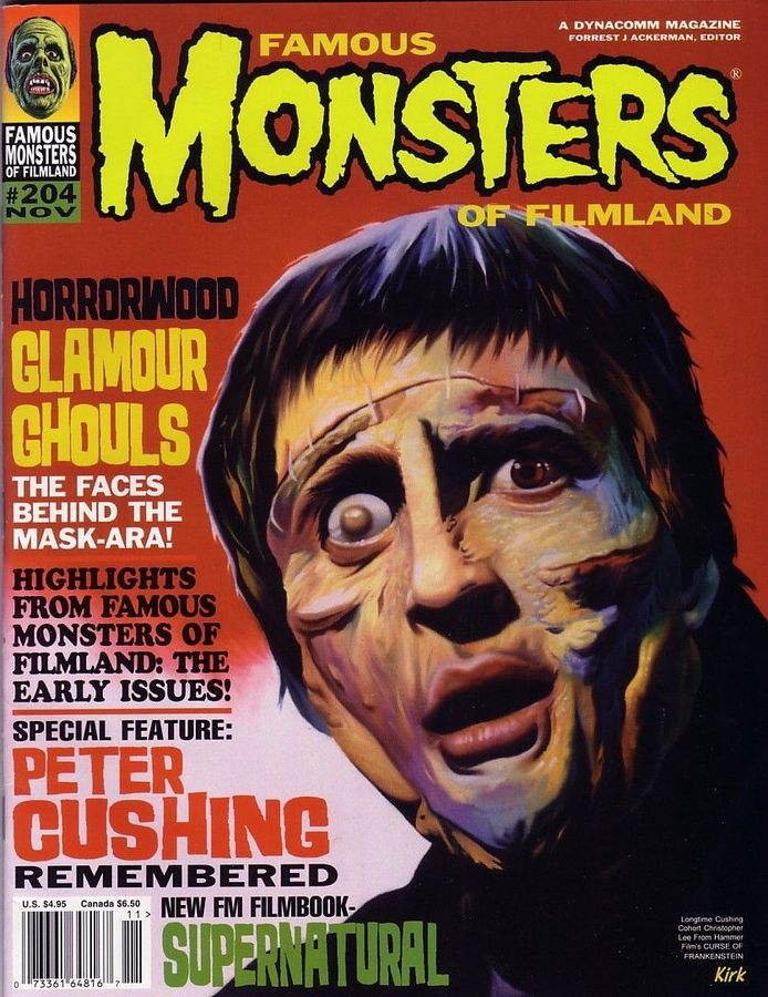 FAMOUS MONSTERS OF FILMLAND magazine side cover Issue 204 November 1994