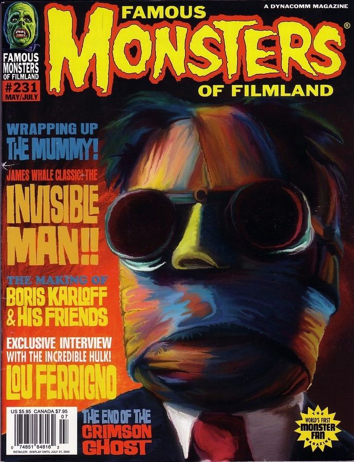 FAMOUS MONSTERS OF FILMLAND magazine side cover Issue 231 May/July 2000
