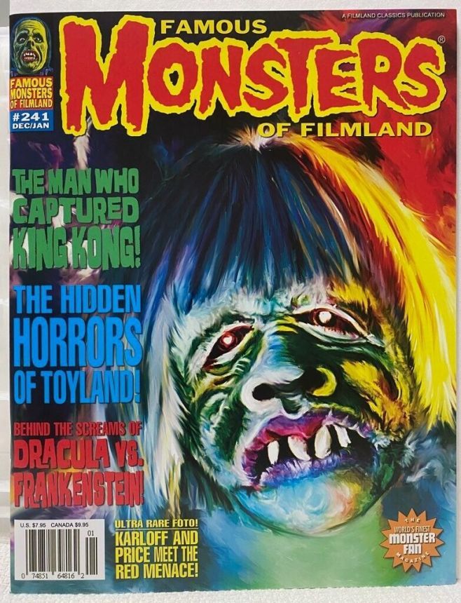 FAMOUS MONSTERS OF FILMLAND magazine side cover Issue 241  2005