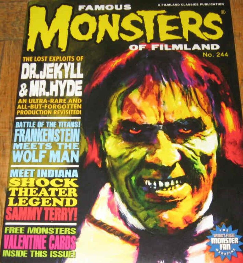 FAMOUS MONSTERS OF FILMLAND magazine side cover Issue 244  2007