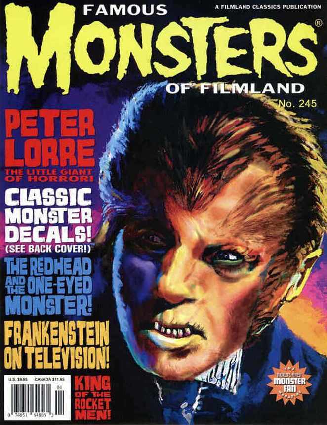 FAMOUS MONSTERS OF FILMLAND magazine side cover Issue 245  2007