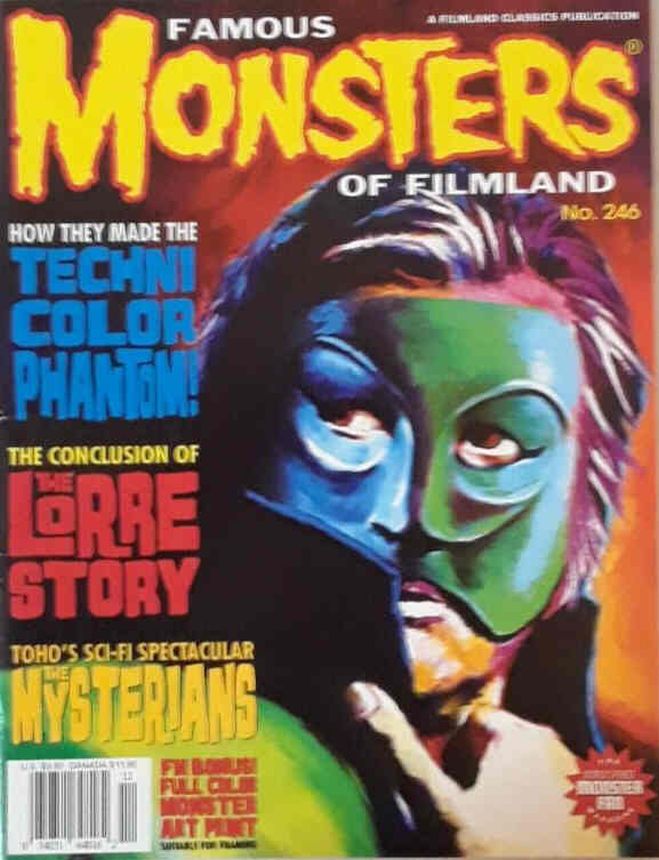 FAMOUS MONSTERS OF FILMLAND magazine side cover Issue 246 Fall 2007