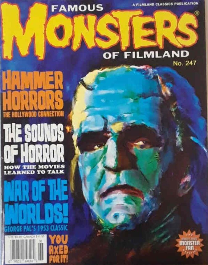 FAMOUS MONSTERS OF FILMLAND magazine side cover Issue 247 Spring 2008