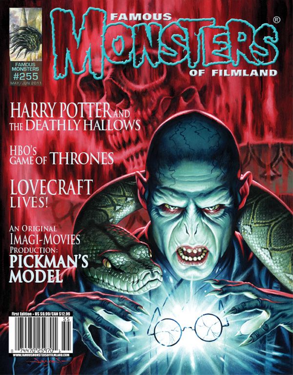 FAMOUS MONSTERS OF FILMLAND magazine side cover Issue 255 May/June 2011