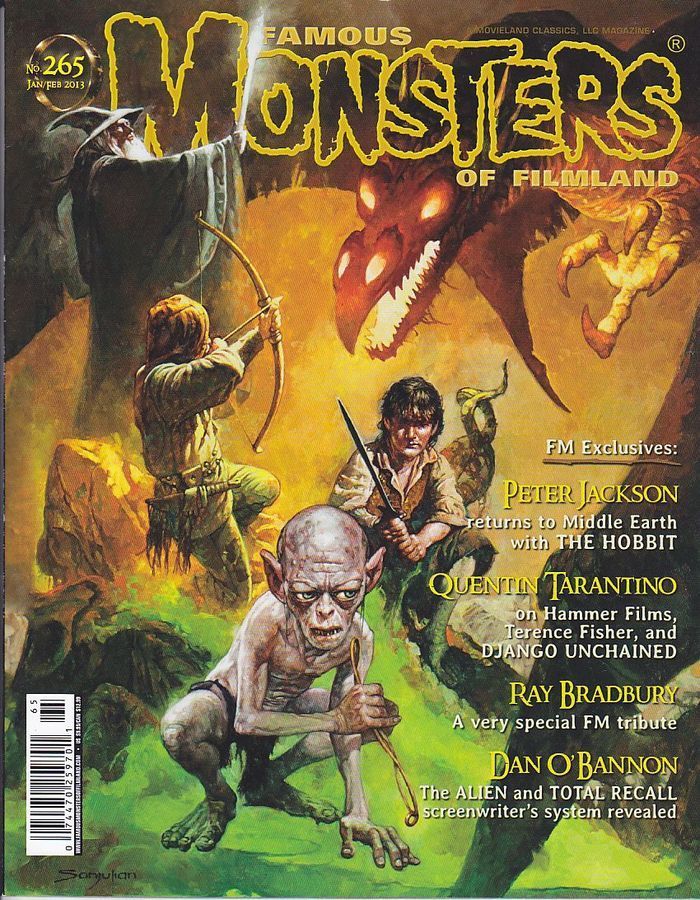 FAMOUS MONSTERS OF FILMLAND magazine side cover Issue 265 January/February 2013