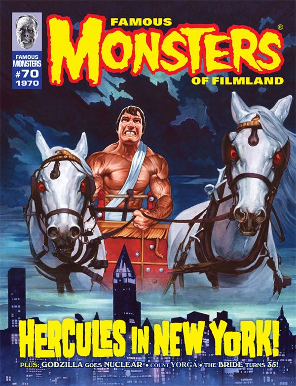 FAMOUS MONSTERS OF FILMLAND magazine side cover Issue 70  
