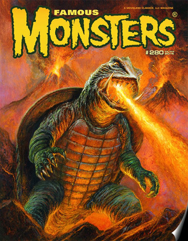 FAMOUS MONSTERS OF FILMLAND magazine side cover Issue 280 July/August 2015