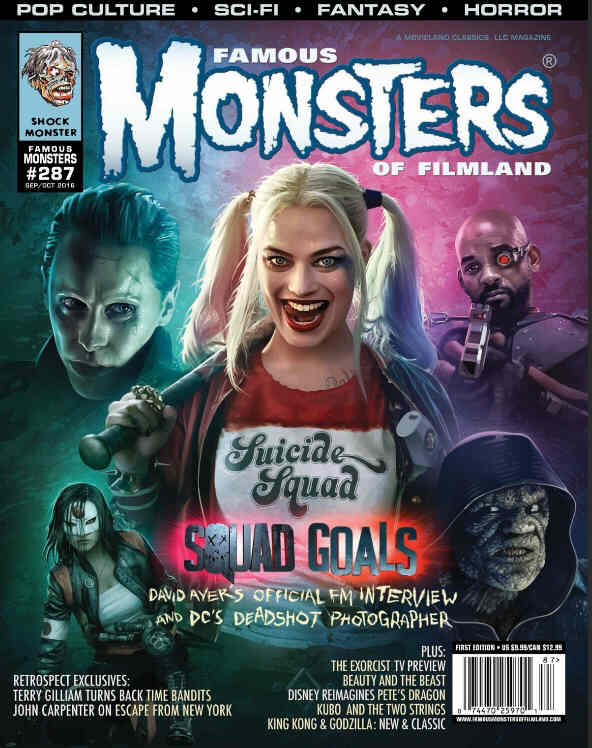 FAMOUS MONSTERS OF FILMLAND magazine side cover Issue 287 September/October 2016