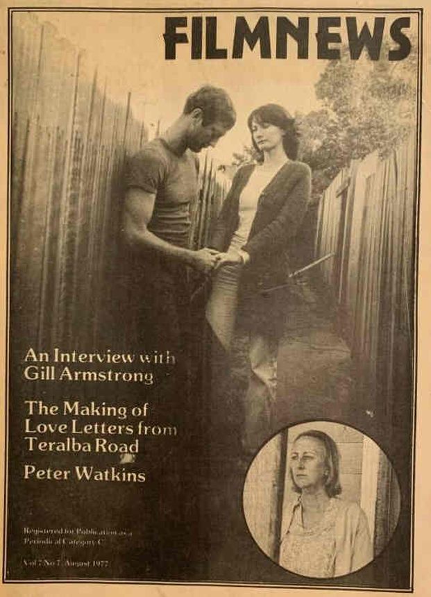 FILM NEWS AUSTRALIA magazine side cover  August 1977